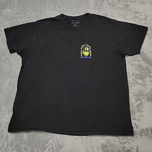 Good Vibes Bad Vibes Smiley Face Shirt Mens XL Black Graphic Tee Snake Street